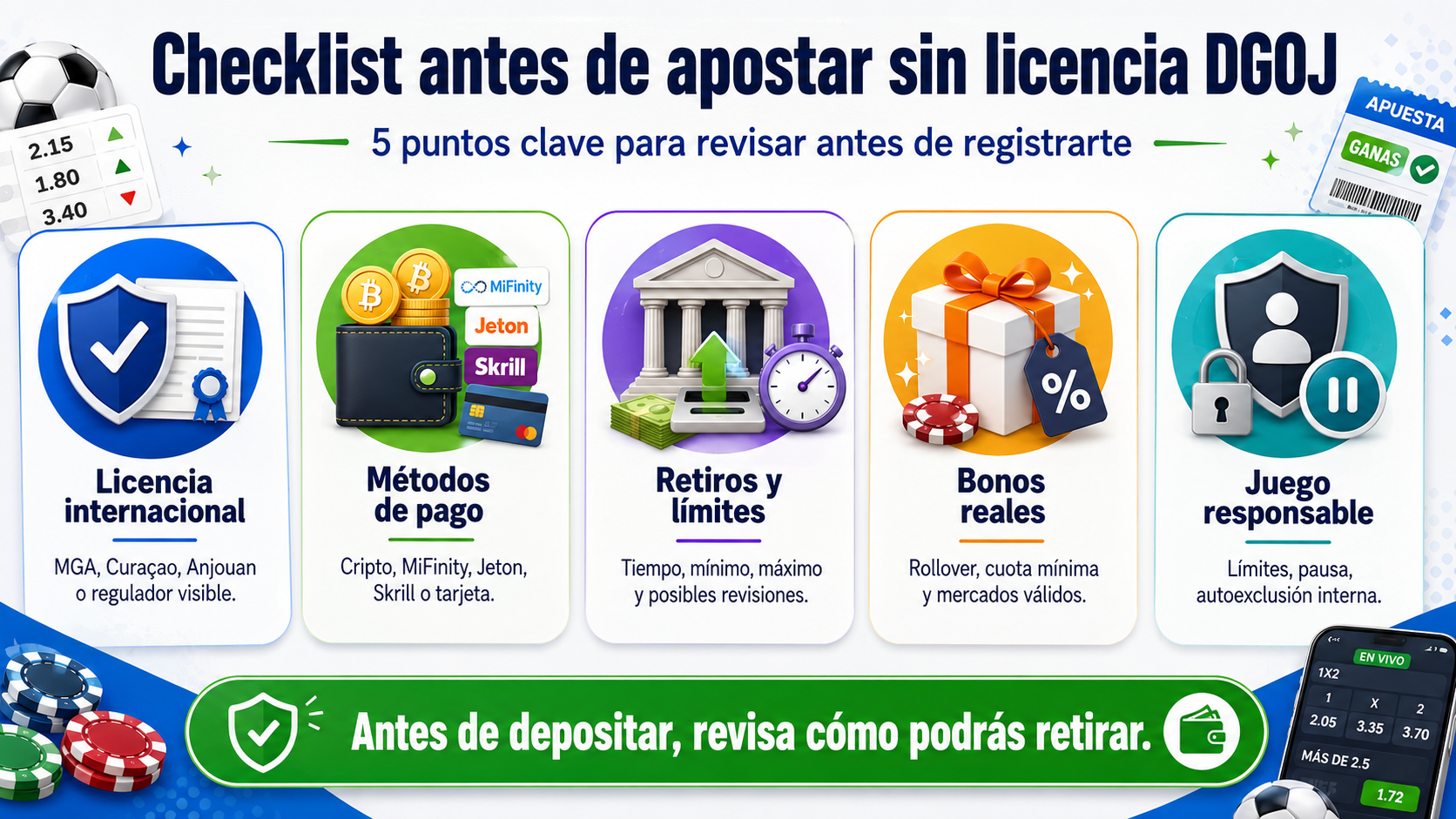 Cómo identificar y valorar casas de apuestas sin licencia DGOJ