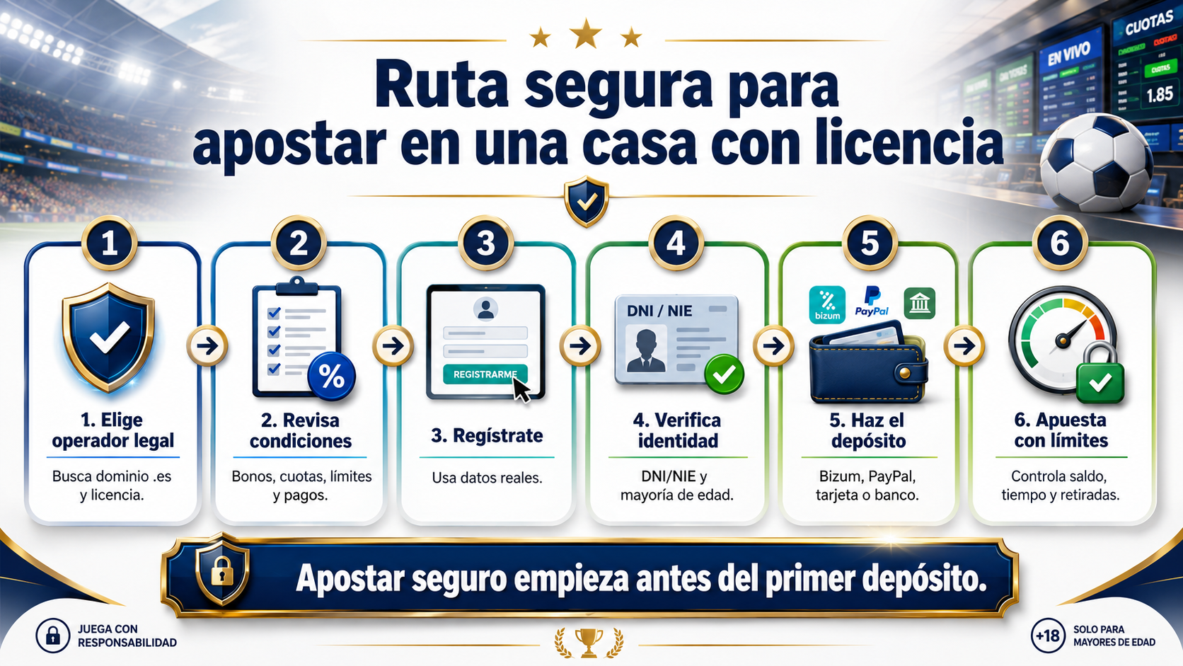 Licencia DGOJ y juego seguro en casas de apuestas españolas